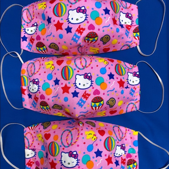 Hello kitty pink circus face mask KIDS AND ADULT - Picture 2 of 5